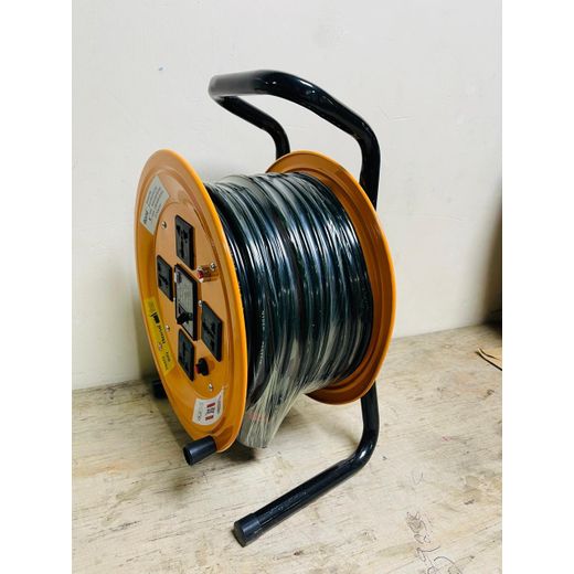 Generic 100% pure copper Extension Cord Reel, 50M Heavy Duty  4 Grounded Outlets, Circuit Breaker and switch-Electric Cord for Workshop, Construction & Outdoor - image 3