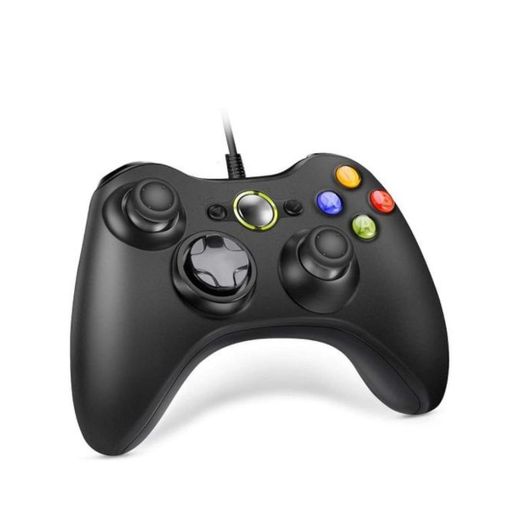 Microsoft Xbox 360 Controller – Wired/Wireless Gamepad Joystick for Xbox 360 & PC – Ergonomic Grip, Vibration Feedback, Plug & Play