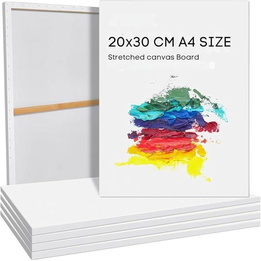 Generic 5 Pack Canvas Framed & Primed 20 × 30 cm