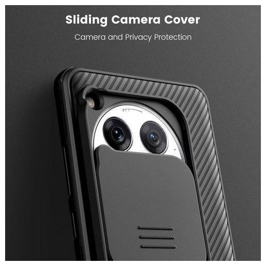 Generic Nilkin Case For OnePlus 12R One Plus 12R (1+12) R (6.78" Inch) CamShield Pro Slider Camera Close & Open Double Layered Protection TPU + PC - image 2