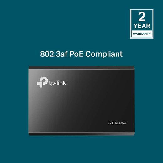 TP Link TL-PoE150S Gigabit PoE Injector Adapter, IEEE 802.3af compliant, Plug & Play, Convert Non-PoE to PoE Adapter, Auto Detects the Required Power (up to 15.4W), Up to 100 meters (328 Feet) - image 3