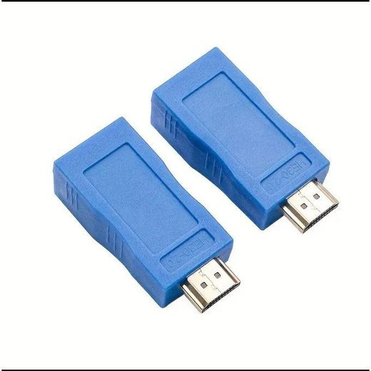 Generic HDMI Extender Kit on RJ45 Cable (Cat5e/Cat6) – 2 pcs. (TX Transmitter – RX Receiver) – Range up to 30 metres – Blue Colour - image 2