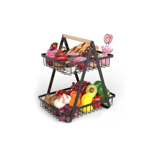 Generic 2 Layer Multifuctional Fruit Rack Basket Spice Rack - image 2