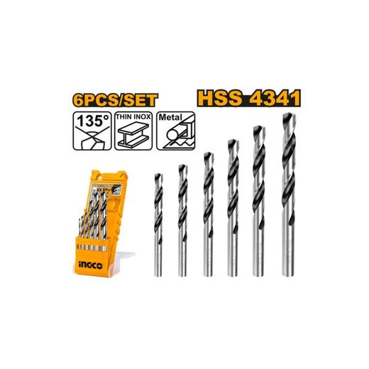 INGCO AKD1055 6 Pcs HSS twist drill bits set - image 3