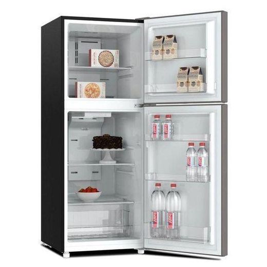 VON VART-25NHS Double Door Fridge 220L - Silver, No Frost, Large Freezer