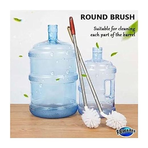 Generic 2 Pack 360° Rotating Long Handle Cleaner Brush - Water Can Cleaning Brush 20 LTR Long - Bottle Cleaning Brush Long Handle Water Bottle Cleaning Brush- 2 pieces - image 3