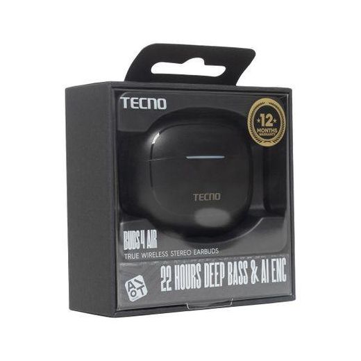 Tecno Buds 4 Air TWS Earbuds – 10mm Deep Bass, AI-ENC Calls, Bluetooth 5.4 & 22-Hour Playtime - image 2