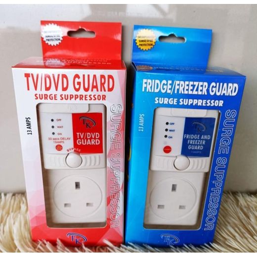 High-Quality TV Guard & Voltage Surge Protector - 13Amps Universal Protection for LED/LCD Smart TVs, Decoders, Home Theaters, and Computers