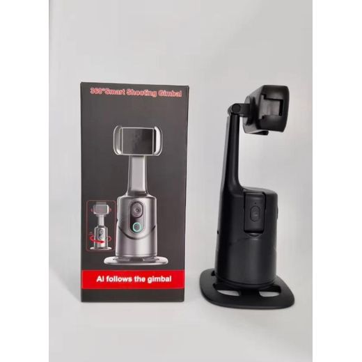 Generic Smart gimbal 360 auto face tracking gimbal stabilizer All in one rotation for smartphone AI video vlog tripod phone holder Q12