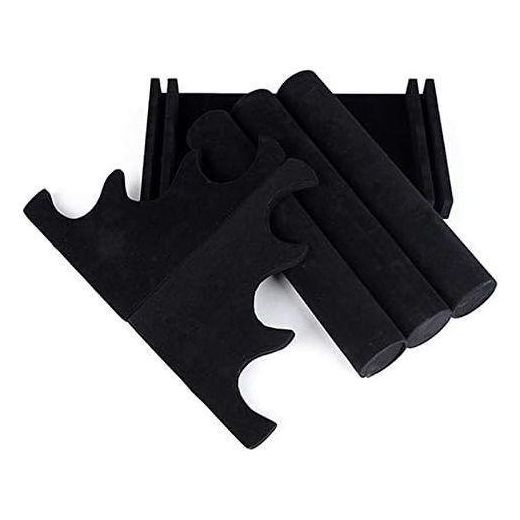 Generic Three-layer velvet watch bracelet jewelry display stand-black - image 4