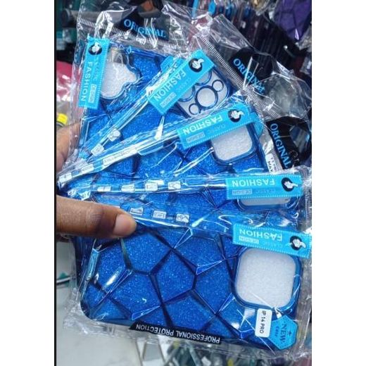 Generic Classic Fashion Glitter Axe Series Case – Soft Silicone, Shockproof & Stylish Protection for Infinix Smart 9 – Blue Edition - image 3