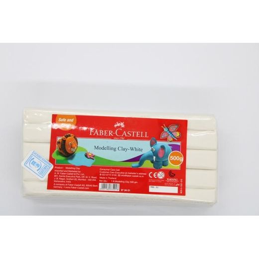 Faber Castell  500g White Modelling Clay - image 2