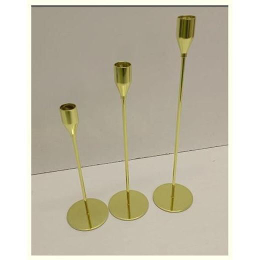 Classic 3 in 1 Metallic Candle Holder