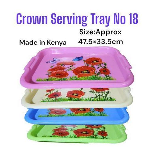 elegant Plastic adix serving tray deco no18 4pcs