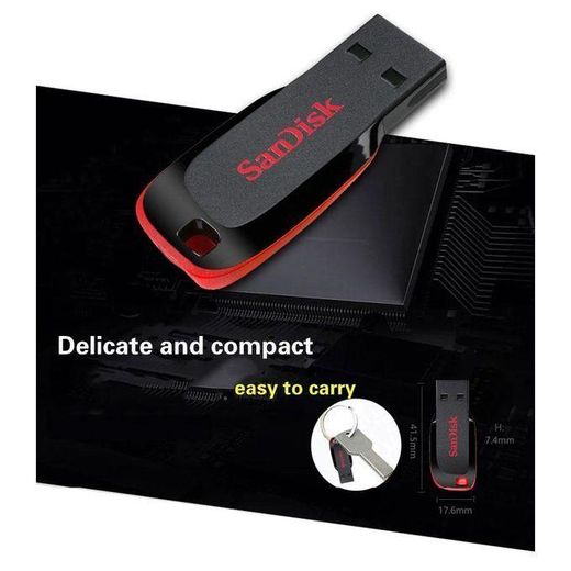 Sandisk Cruzer Blade USB Flash Drive, 16GB – Compact, Reliable, and Stylish Portable Storage - image 4