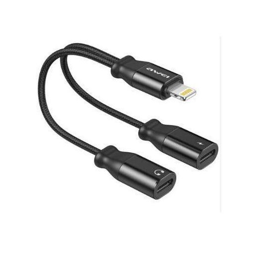 Awei CL-73 Lightning Male to Female Adapter – Charge & Audio Support