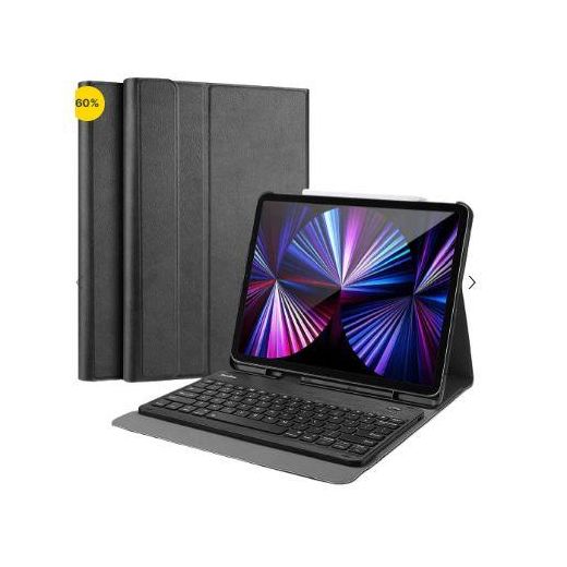 Generic Wireless Bluetooth Smart Keyboard Case Cover with detachable Keyboard for Apple iPad Pro 2020 (11 Inch)