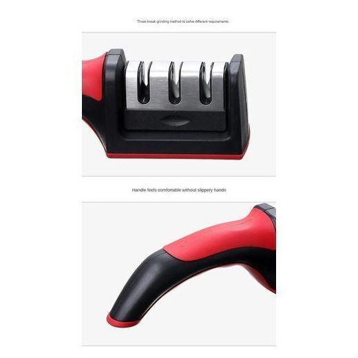 Generic Knife Sharpeners Kitchen Scissors Screw Drivers Sharpener 3 Three Stages Sharpening Stone Diamond Edged - image 3