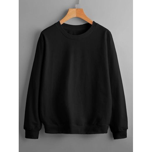 Classic Black crew Neck Sweatshirt 