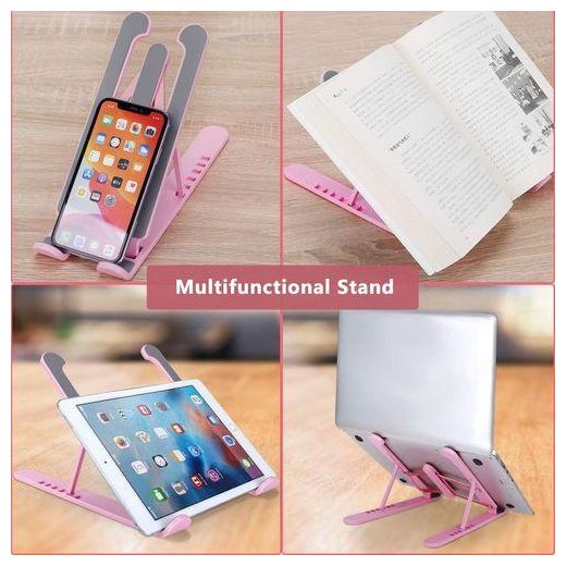 Generic Adjustable Laptops Bracket - Pink - image 3