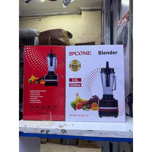IPCONE Commercial Blender IP 767 – 5500W, 2.0L Capacity, 6 Steel Blades