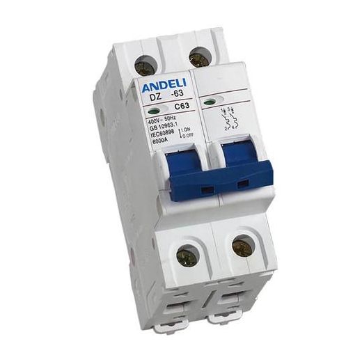 ANDELI Double Pole Miniature Circuit Breaker 63A MCB C63 - image 2