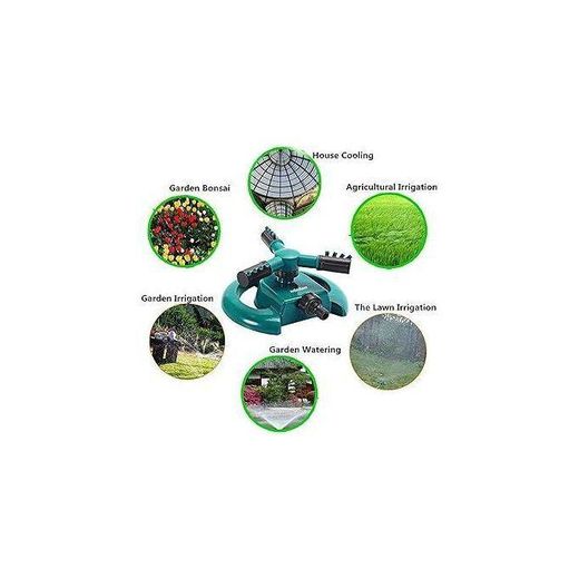 Generic 3 arm garden sprinkler with 2 spray angle options - image 2