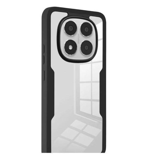 XIAOMI  Redmi Note 14 Pro Plus + Fancy And Unique Transparent, Clear And Colorless With Black Edges Heavy Protection Comfortable Grip Phone Case/ Cover - image 2
