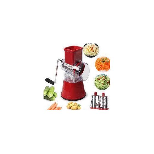 Generic Rotary drum grater veggie slicer with 3 slicing options - image 2