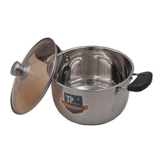 Jamespot 10pieces Induction base Cookware Set Cooking Pots Sufuria 5pcs pots+5pcs glass lids- 16/18/20/22/24cm - image 4