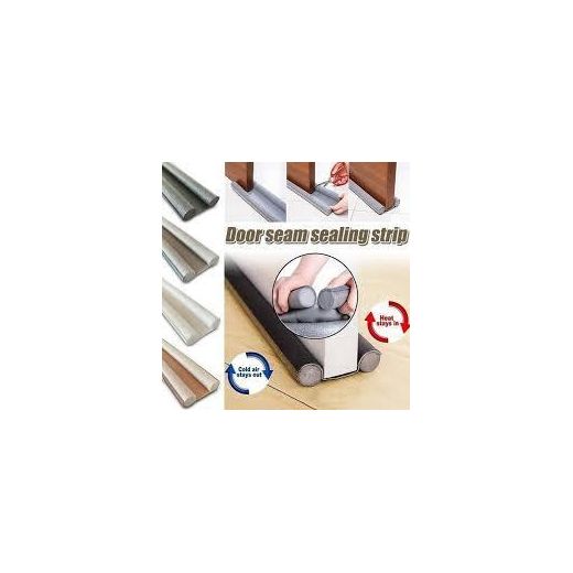 Generic Door Draft Stopper Seal, Double Door Bottom Draft Excluder, Self-Adhesive Door Gap Sealing Strip, Windproof Dustproof Door Insulation Strip - image 3