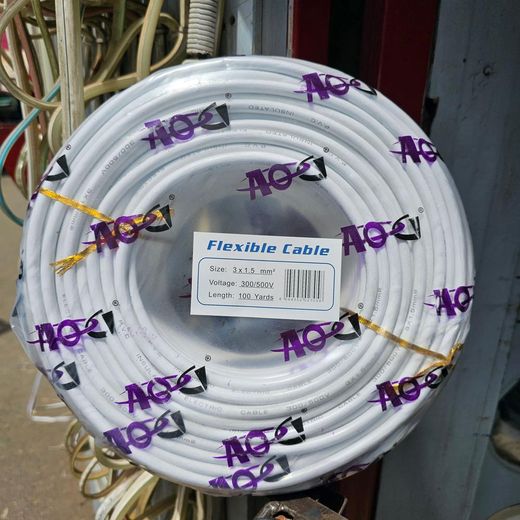 Generic Flexible Cable  Size: 3×1.5 mm2 Voltage: 300/500V Length: 100 Yards - image 3