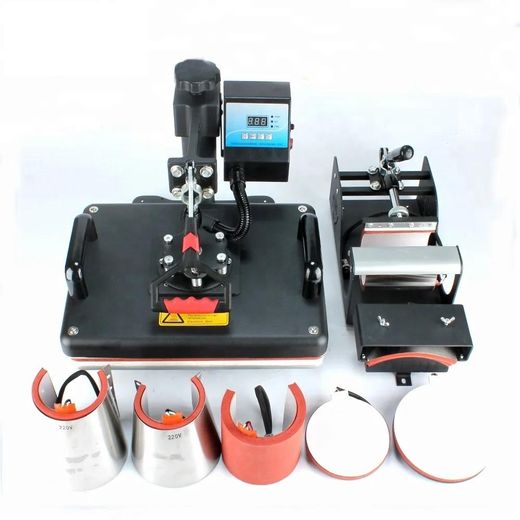 Generic 8 In 1 In1 Single Heating Press Sublimation Heat Press Machines For T-shirt/hat/cup/bags/ - image 2