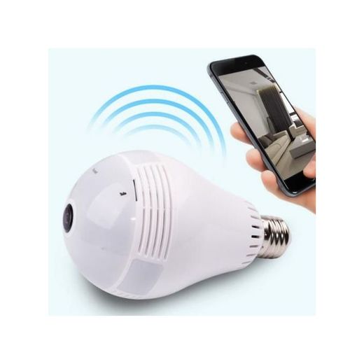 Generic 360° Panoramic CCTV Bulb Camera - 2MP 1080P WiFi, Motion Detection, Night Vision - image 3