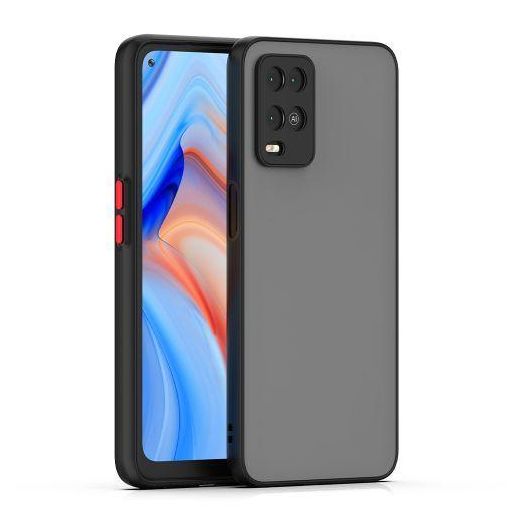 Generic Oppo A54 Phone Case, Translucent Frosted Smoke Mobile Cover with Raised Camera Protection for Third Device - image 2