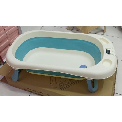 Foldable Baby Bath Tub/Basin with thermometer