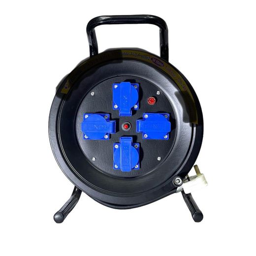 Generic 25M, 2.5mm Heavy Duty Extension Cable Reel with Trolley - Extension Cord 4 Power Outlets - image 2