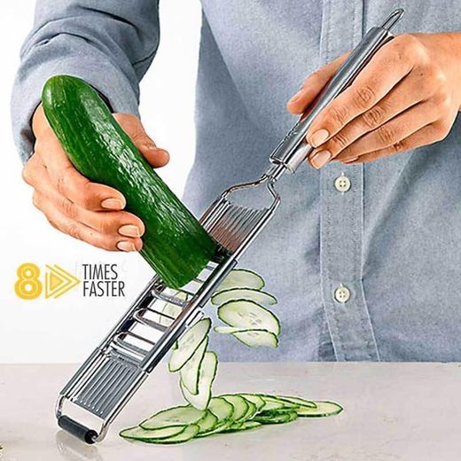 Generic stainless steel multiple grater with 4 interchangeable blades - image 2