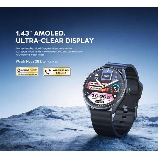 Oraimo Smart Watch Nova 2R Lite 1.43" AMOLED 30-Day Standby Smart Watch - image 2
