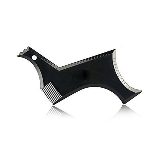 Generic 3 PCS Beard Styling Template Stencil Men Comb All-In-One Beard Shaping Tool(Black - image 2