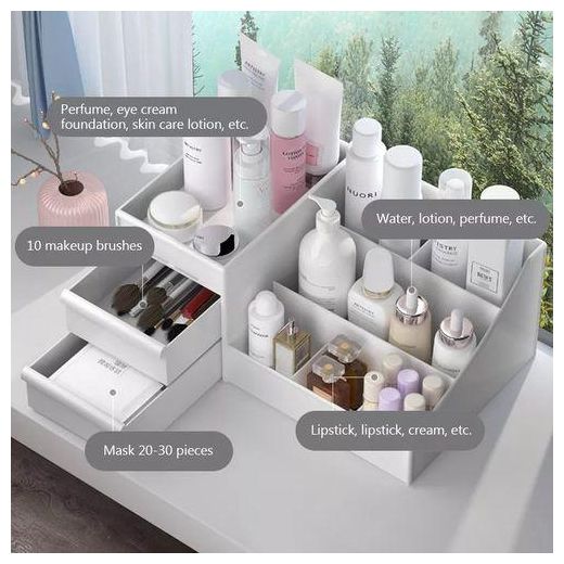 Generic Makeup Organizer Make Up Table Organizer Jewellery Storage - image 2