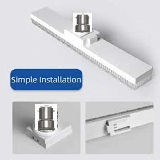 Generic Ultra Bright LED Strip 15W/20W/25W/30W SAVING Power Crystal Ceiling STRIP Light (TURNS 360 DEGREES)-B22 TYPE SOCKET - image 2