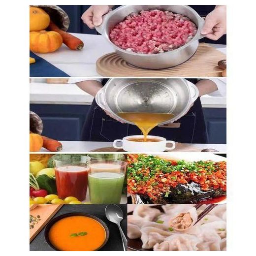 Generic 3L Electric Meat Grinder Multifunction Meat Mincer Stainless Steel Food Chopper Food Processor Machine for Meat, Vegetables, Fruits and Nuts Powerful Motor 5 Gear Control - image 2