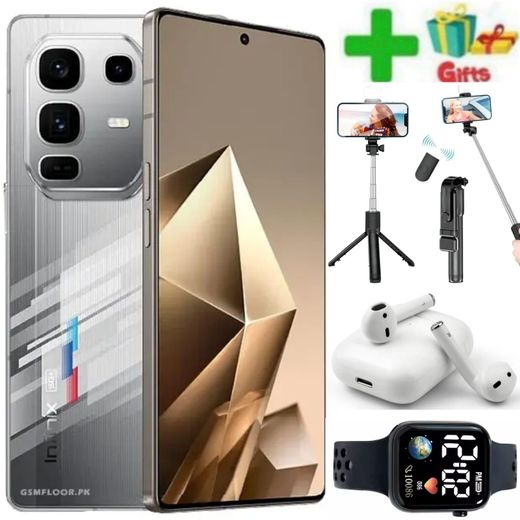 Infinix NOTE 50 PRO DISPLAY 6.78 8GB RAM UPTO 16GB RAM+ 256 GB ROM DUAL SIM  WATCH  TRIPOD