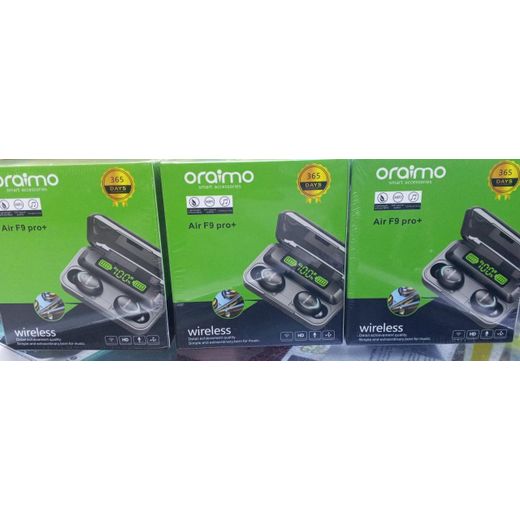 Oraimo Air F9pro+ wireless airpods with a long lasting battery