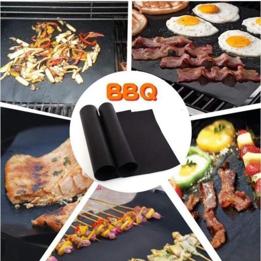 Non-stick Bbq Grill Mats Barbecue Baking Pad Reusable