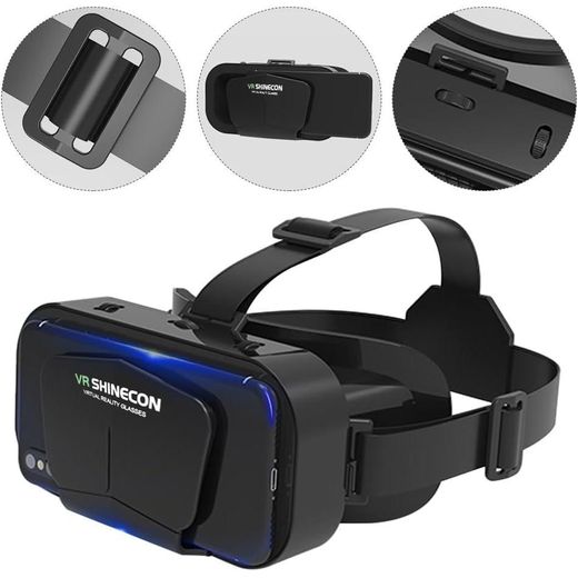 Jansfuren 3D VR Glasses VR Virtual Reality Headset Support 360Panorama Large Screen(Suitable for 4.7-6.0 inch) - image 3