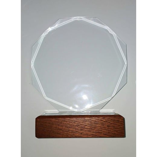 Generic To My Love Octagon Glass Plaque – Cardinal & Hearts Design - image 2