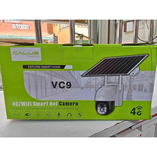 CALUS CAMERA VC9 4G Sim card Inbuilt Battery PTZ Solar CCTV Camera