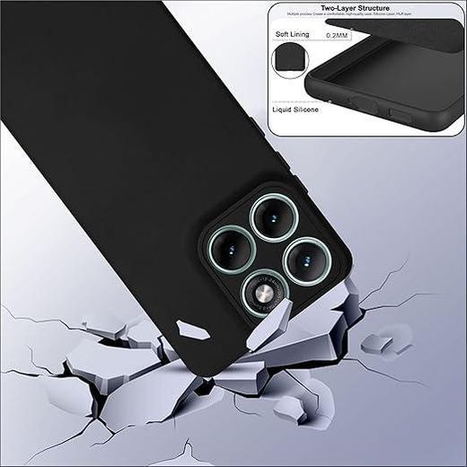 Org Silicone Back Cover Case for Motorola Moto Edge 70 Fusion 5G Soft Camera Protection Bump Shockproof Back Cover - image 3